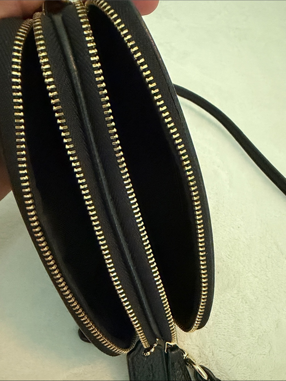 Coach Black Pebble Leather Crossbody Camera Bag - Picture 6 of 7